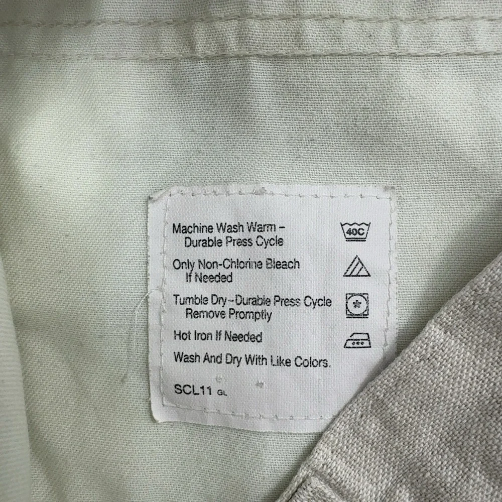 Dockers Shorts Mens 38 Beige Linen Cotton Pleated Casual Summer Classic Style
